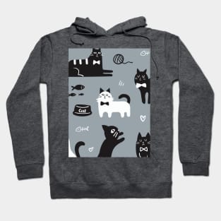 black cats , Cute cat  , cute kittens Hoodie